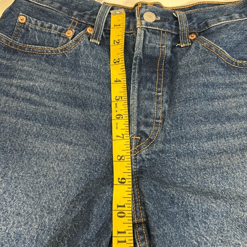 Levi's Dark Blue Jean Shorts for Women - Picture 7 of 8